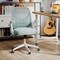 Adjustable Height Computer Desk Chair with S-Shaped Backrest and Lumbar Support for Study or Gaming